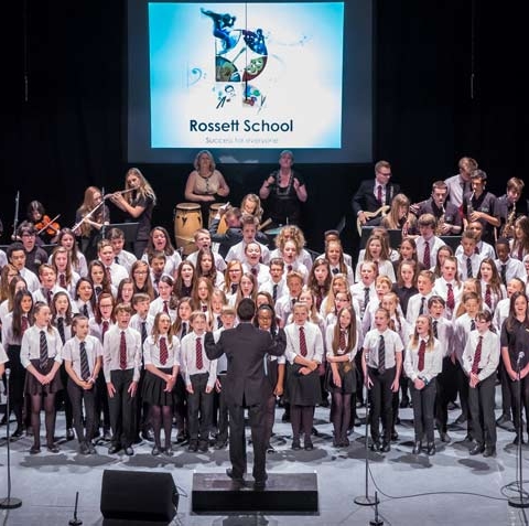 Young musicians from Rossett School, and Pannal Primary and Saltergate Junior schools performed in the Summer Spectacular at the Royal Hall in Harrogate