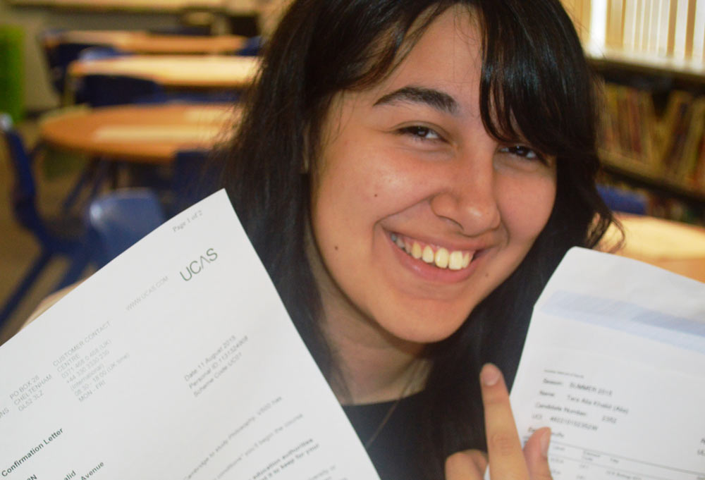 Alia Khalid who achieved an incredible five A/A* grades winning herself a place at the University of Cambridge to read Philosophy