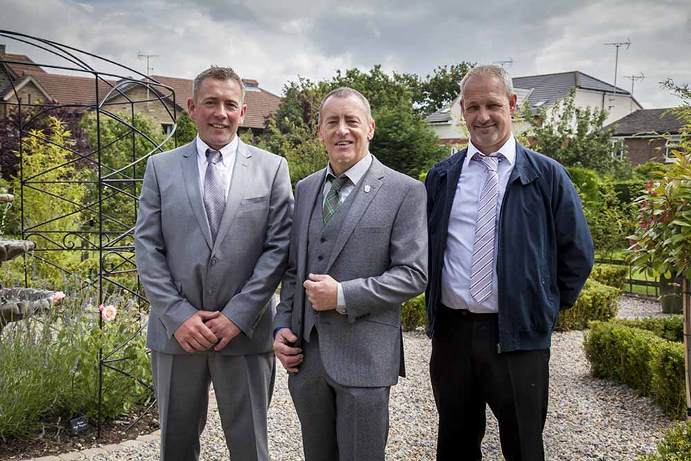 Chris Platt, CJP Landscapes, Ronnie MacMillan  Head Gardener Castlebrae and Chris Dib C & A Building and Landscaping