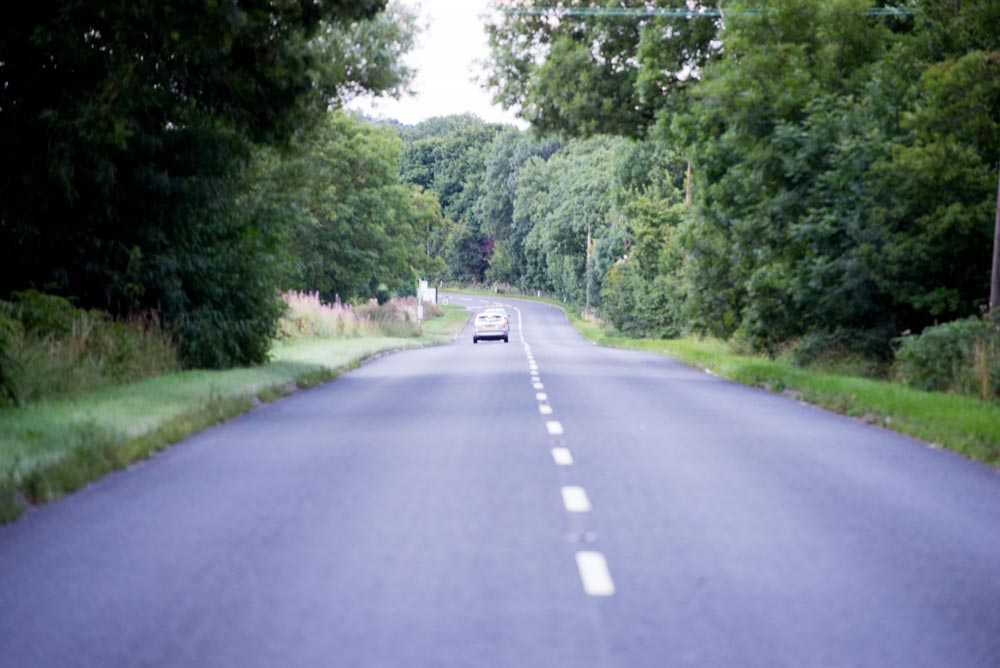 A658 towards Buttersyke Bar where the cyclist were hit by a vehicle