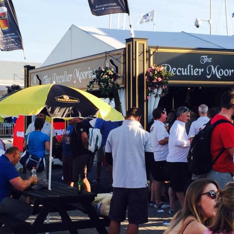 Yardarm Of Ale! The Theakston’s Peculier Moorings at this year’s Cowes Week