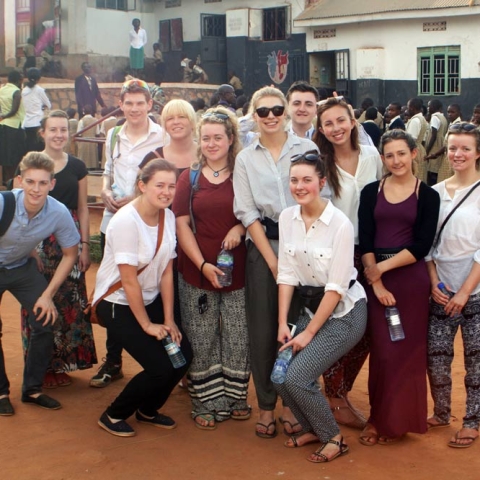 Yr13 students; Back row – left to right Sarah Feasey, Daniel Moffat, Philippa James, Alex Taylor, Kate Wilton Front Row – Sam McAvoy, Ellie Lascelles, Rhian Smith-Price, Beth Harris, Meg Whitehouse, Laura Emmett, Sophie Grazier