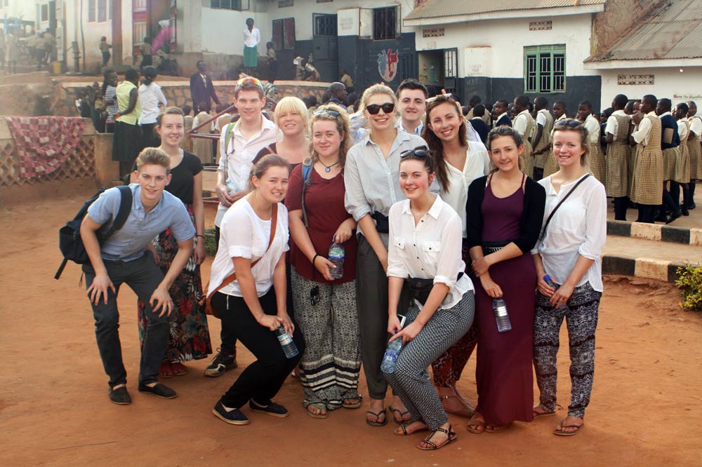 Yr13 students; Back row – left to right Sarah Feasey, Daniel Moffat, Philippa James, Alex Taylor, Kate Wilton Front Row – Sam McAvoy, Ellie Lascelles, Rhian Smith-Price, Beth Harris, Meg Whitehouse, Laura Emmett, Sophie Grazier