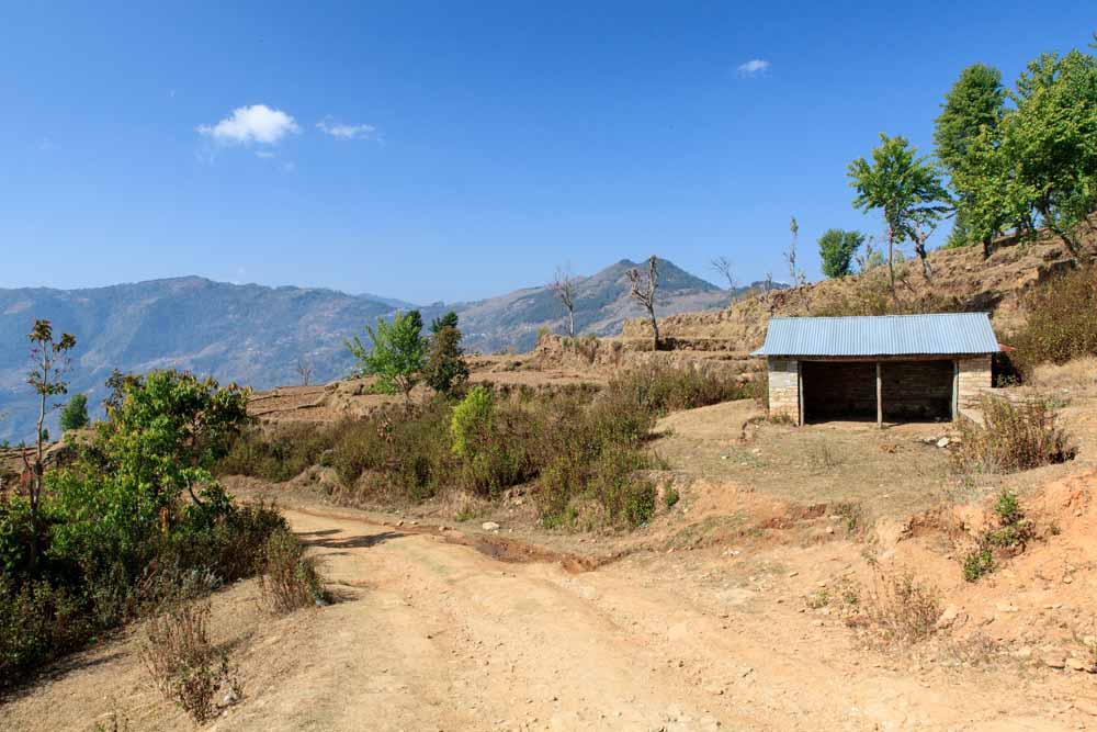 Walking to Aruchaur School, Panchamul Valley