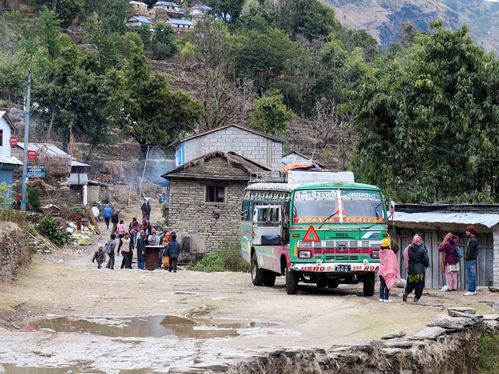 Panchamul Village and the local bus - quite an experience!