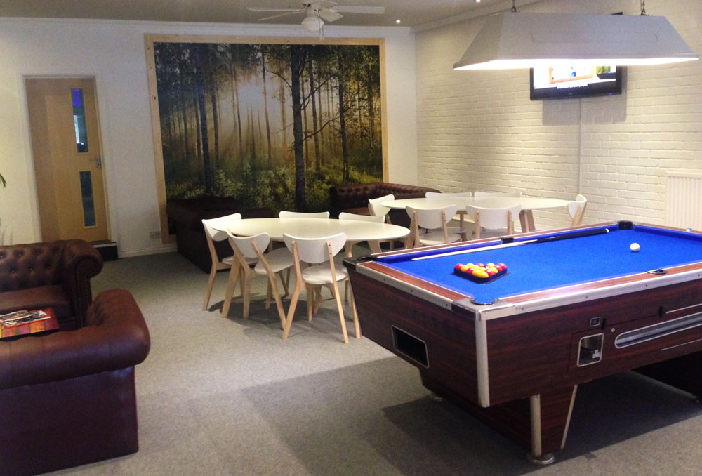 Squash-Harrogate Refurbished lounge area of club 
