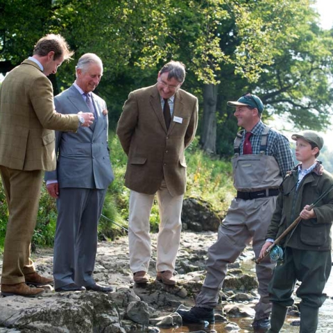 Prince Charles and Ure Salmon Trust