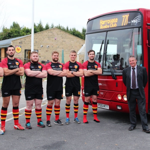 Harrogate RUFC’s link up with Transdev promoting public transport to the new ground at Rudding Lane