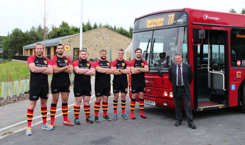 Harrogate RUFC’s link up with Transdev promoting public transport to the new ground at Rudding Lane