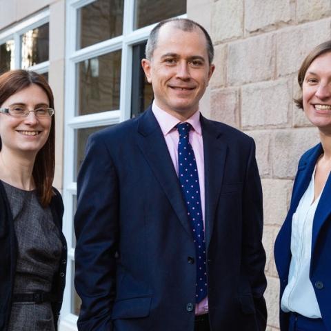 Claudia Gilham, Andrew Meehan and Ellie Foster
