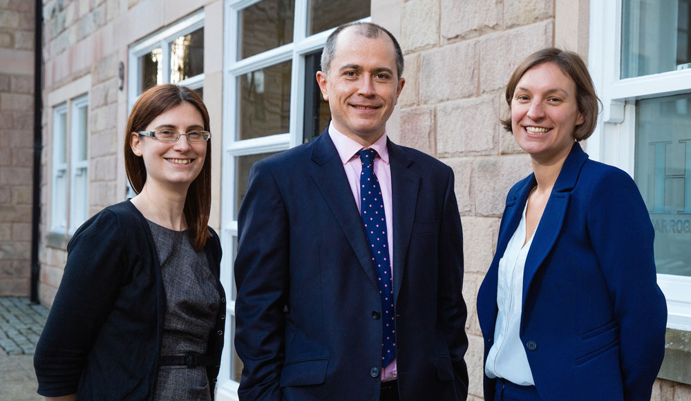 Claudia Gilham, Andrew Meehan and Ellie Foster