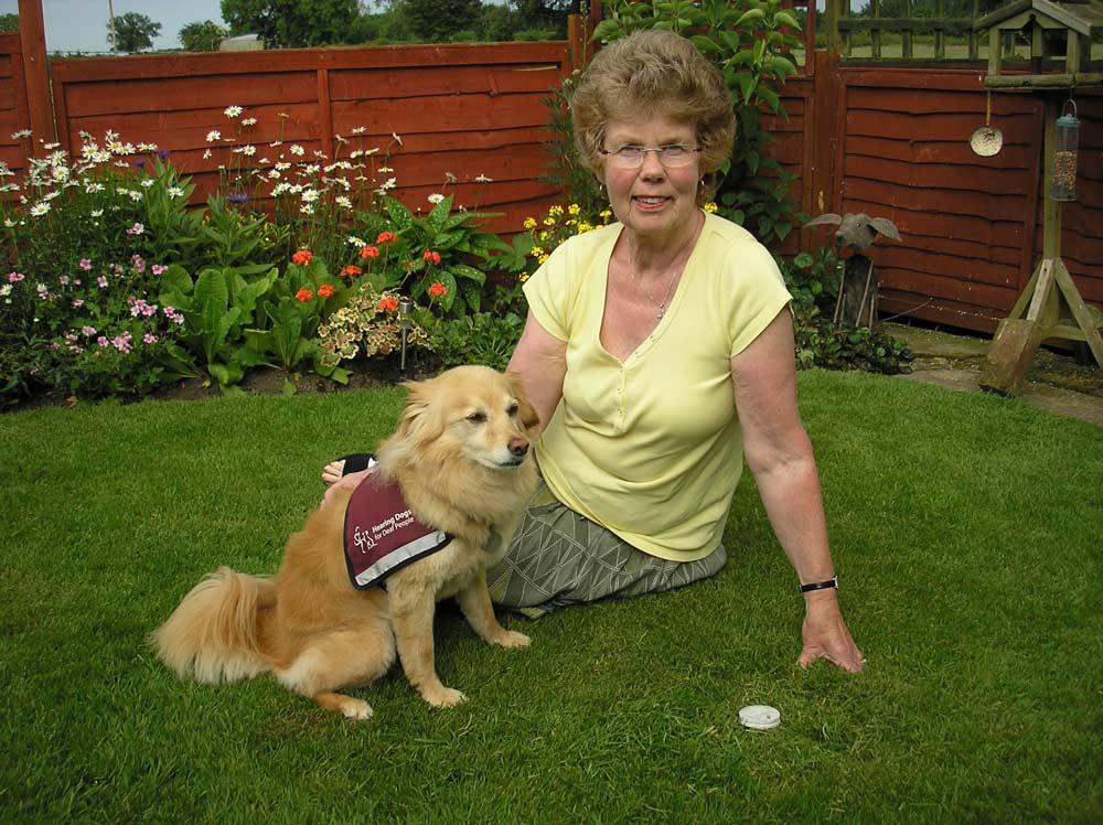 Joyce Patterson with her hearing dog Toby, nominated the Supermarket.