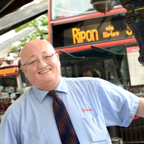 Albert Gibson, 68, has been the face of Harrogate Bus Station for the last 47 years