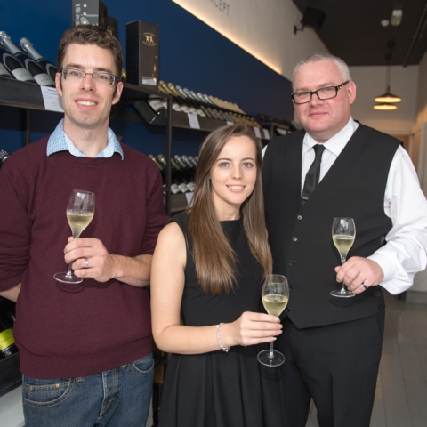 Laurence Page-Connolly, Helena Randall and Mike Hodgson of the Champagne Concept