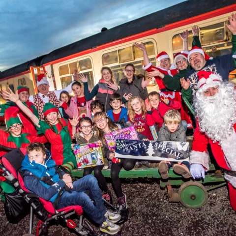 Santa has a great day out with foster families