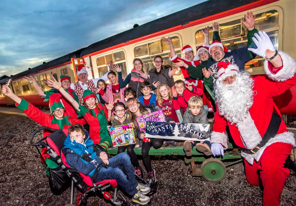 Santa has a great day out with foster families