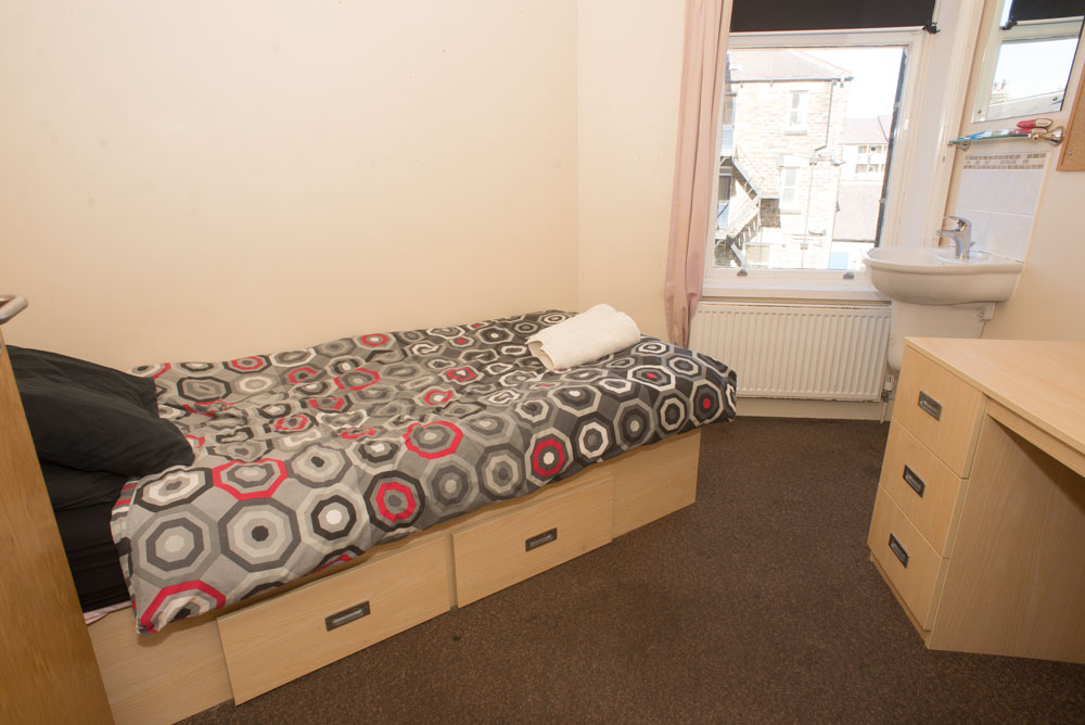 Typical bedroom in the Bower Street Hostel run by the Harrogate Homeless Project
