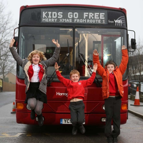 Lauren, James and Edward from Saltergate School in Harrogate