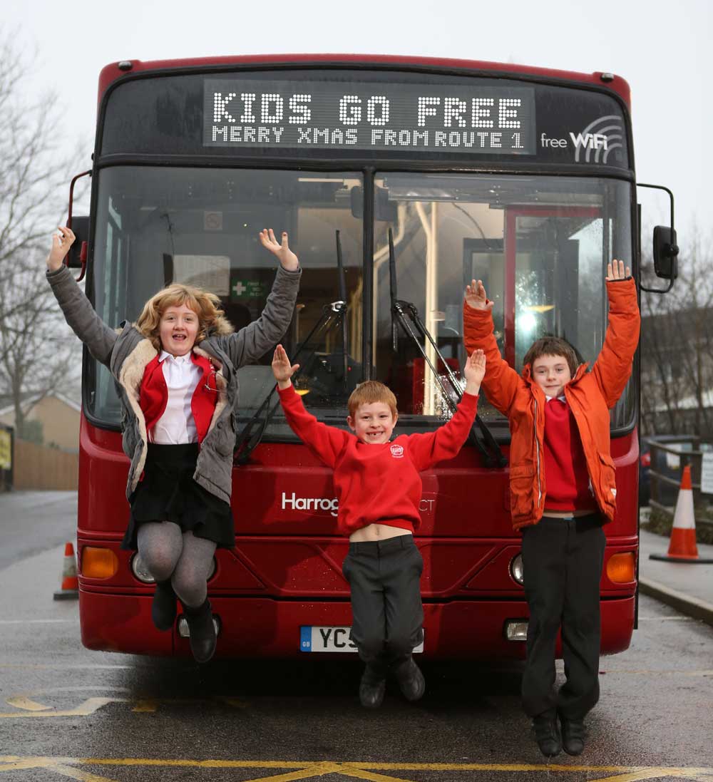 Lauren, James and Edward from Saltergate School in Harrogate