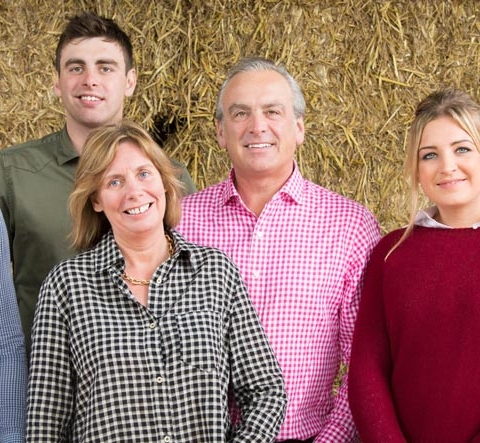 Andrew and Debbie Keeble of HECK with family