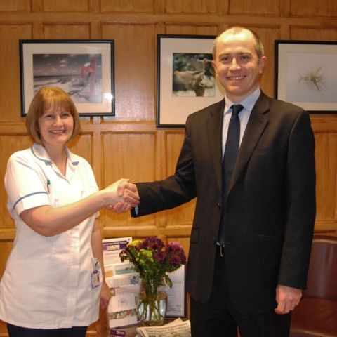 Aprille McFarthing, Sister, with Andrew Meehan of Harrogate Family Law
