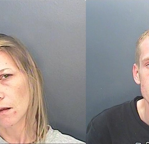 Kerrie-Ann Harrington, 36, and Adam James May, 28, targeted the woman in the Cheltenham Parade area of Harrogate.