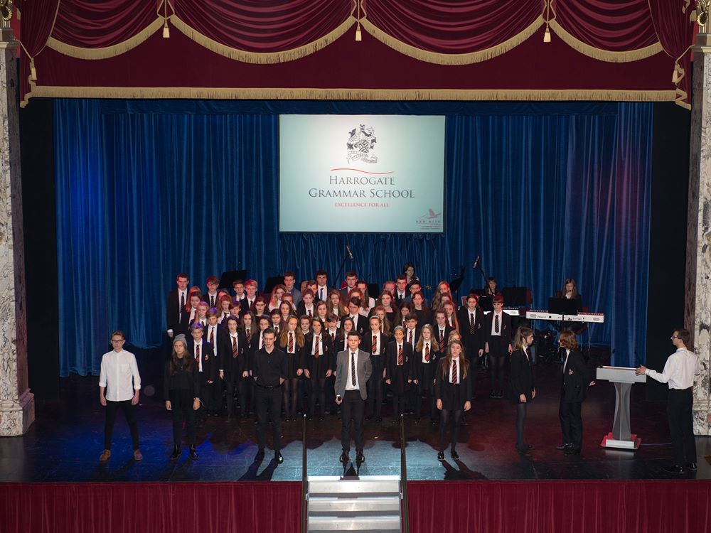 HGS performers singing Les Miserables