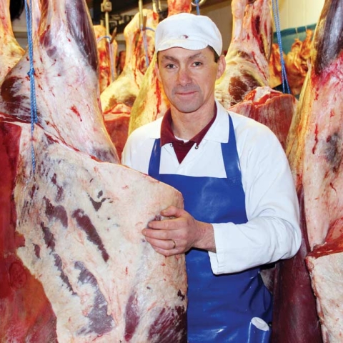 Beefing up the business – Simon Barker, who now owns the Stanforths Butchers outright