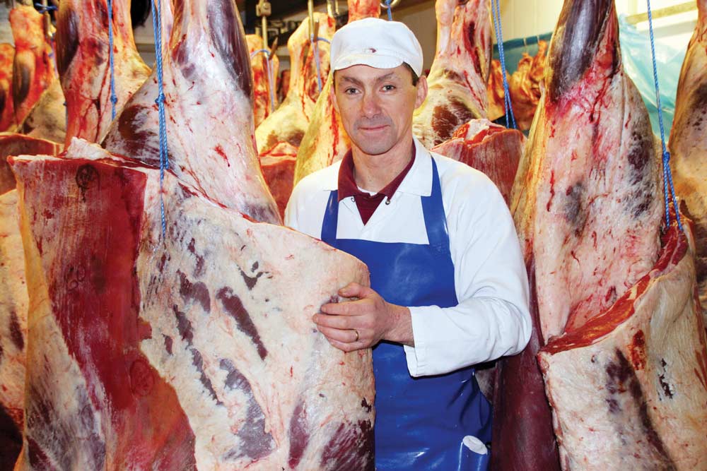 Beefing up the business – Simon Barker, who now owns the Stanforths Butchers outright