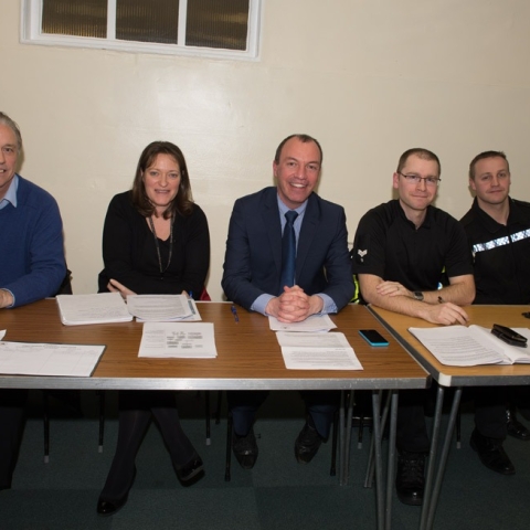 Mel Greaves - Community Safety Co-ordinator, Harrogate Borough Council, Julia Stack - Community Safety & CCTV Manager, Safer Communities, Harrogate Borough Council, Richard Cooper - Harrogate Borough Councillor or town centre ward, Sergeant Ed Rogerson - Harrogate Police, town centre and PC Graham Frostick - Harrogate Police, town centre