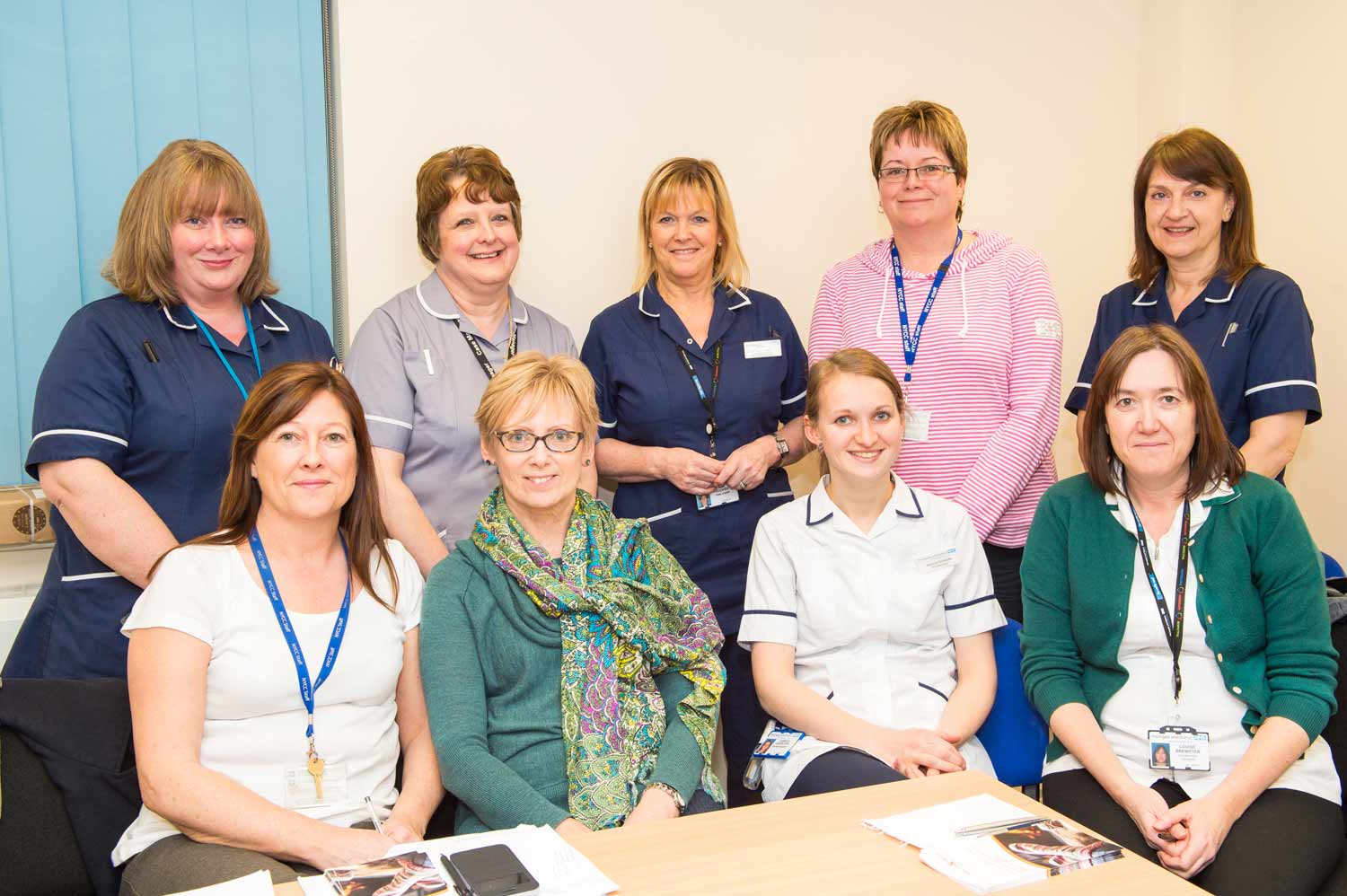Some of the pilot What Matters to Us team (Gail Cooper District Nurse, middle back row)