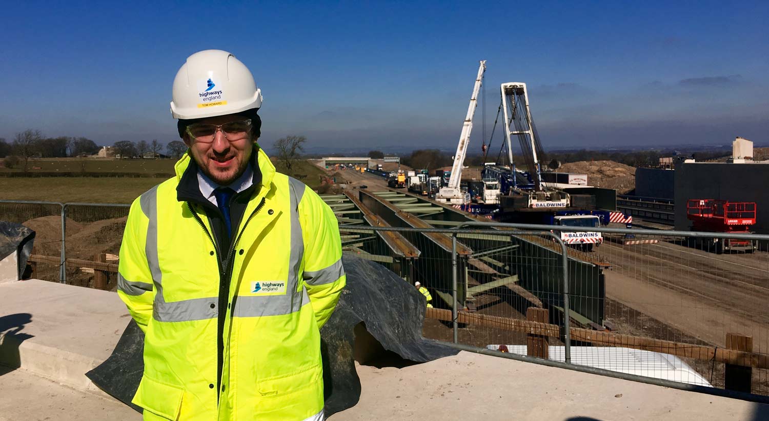 Highways England project manager, Tom Howard