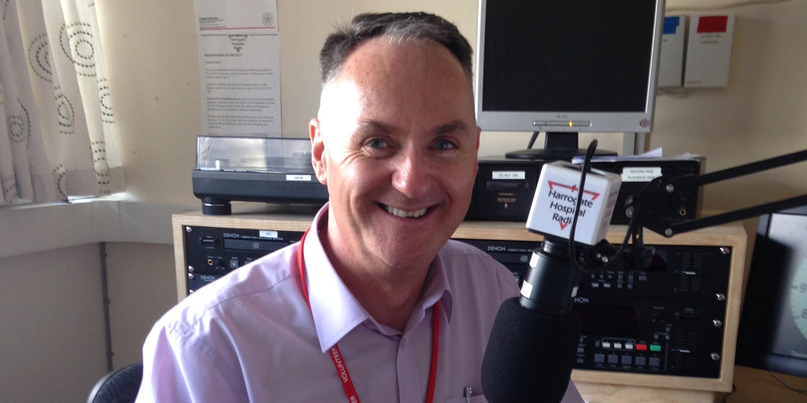 Harrogate Hospital Radio chairman Mark Oldfield