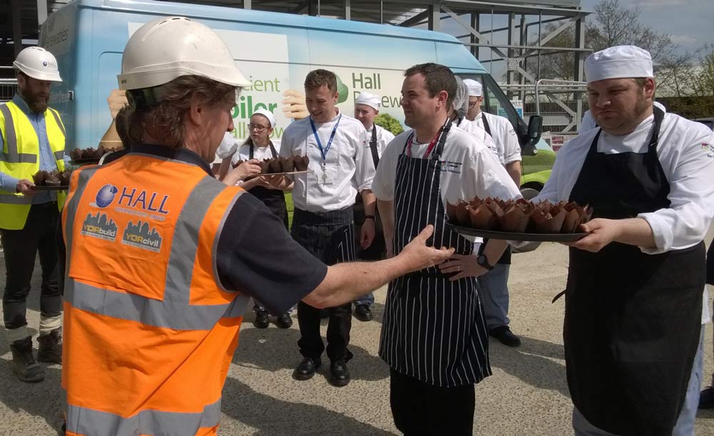 Harrogate College catering students bake for the builders