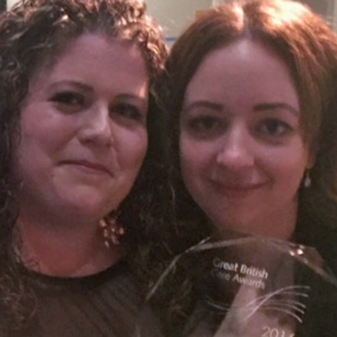 Megan Dobson and Natalie Sweeting met whilst working in a care home