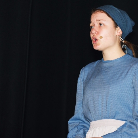 Lucy Ireland playing Fantine in Les Misérables