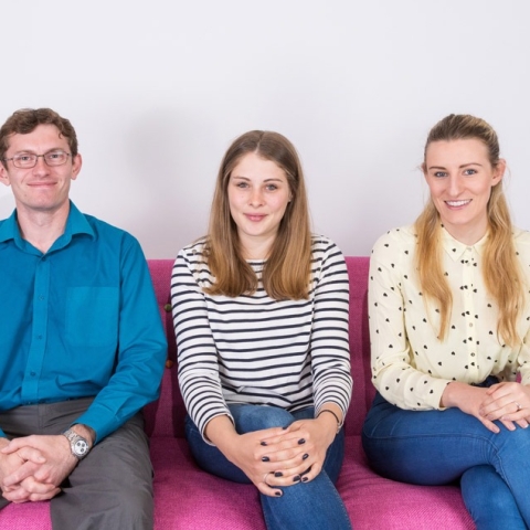 Andrew, Rachel and Elaine make themselves at home at Extreme