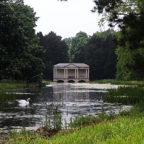 Capability Brown’s Palladin Bridge at Scampston Hall near Malton © Simon Warner (b1951) Palladin Bridge Scrampston 2015