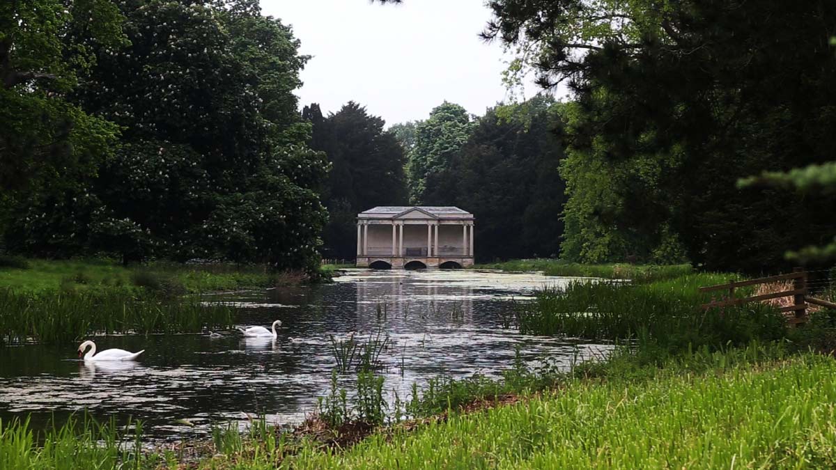 Capability Brown’s Palladin Bridge at Scampston Hall near Malton © Simon Warner (b1951) Palladin Bridge Scrampston 2015