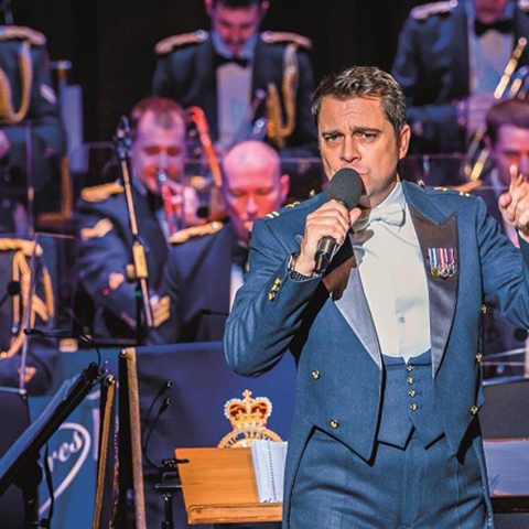 Sqn Ldr Matthew Little and Band