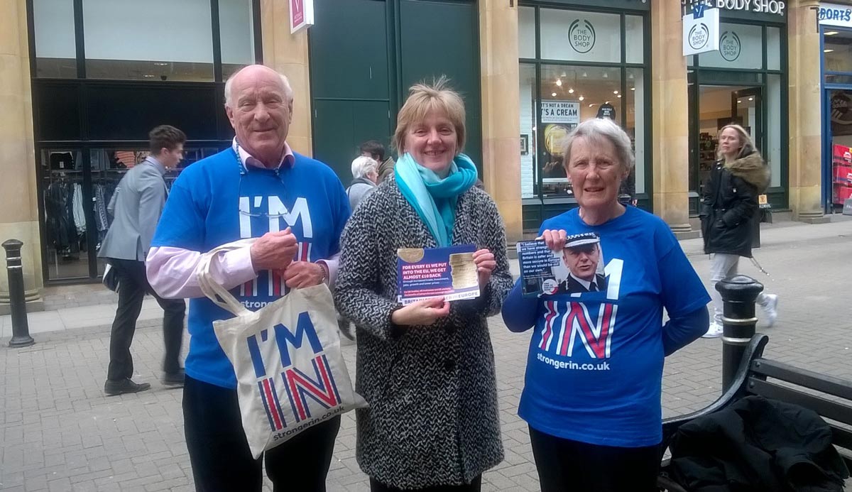 John Harris (left) of Harrogate Stronger in campaign