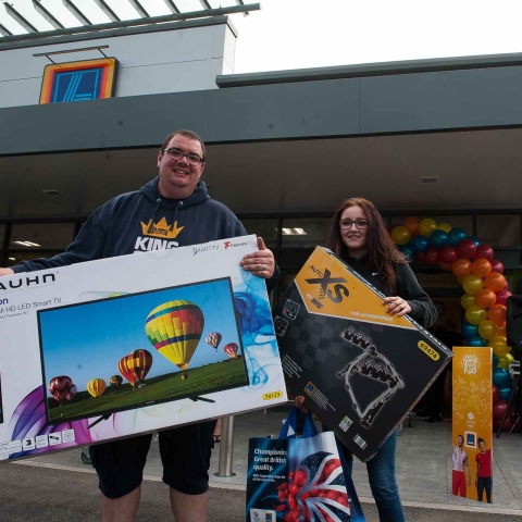 The opening of Harrogate Aldi