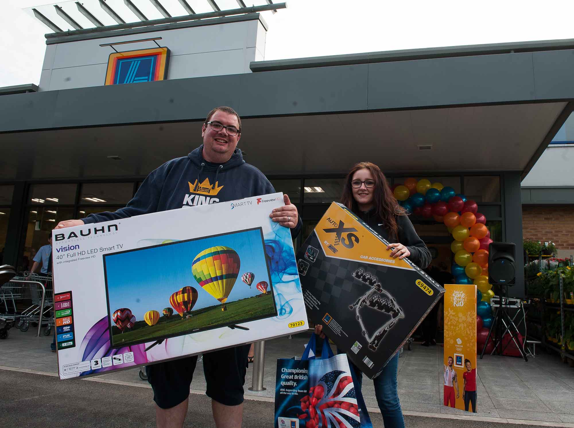 The opening of Harrogate Aldi