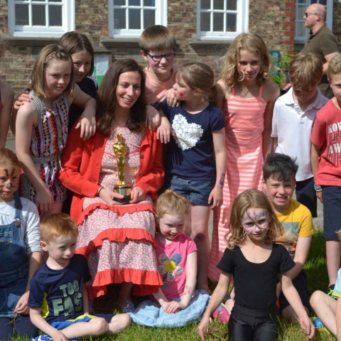 Oscar winner Serena Armitage recently visited her old school