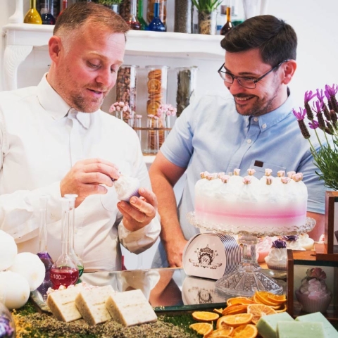 Marcus Doyle and Warren Booth - owners of the Yorkshire Soap Company