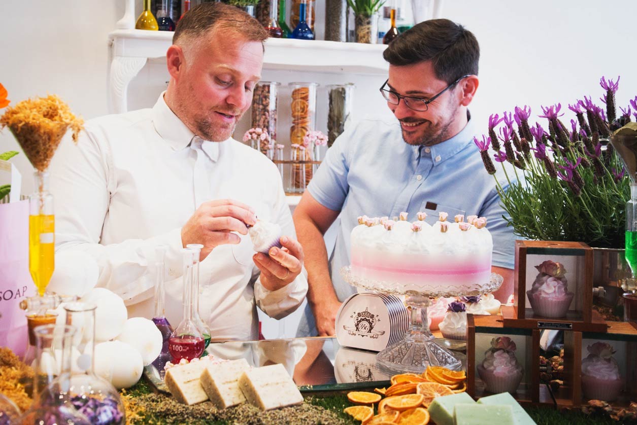 Marcus Doyle and Warren Booth - owners of the Yorkshire Soap Company