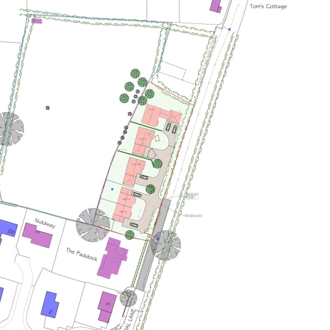 The proposed site layout at Tockwith