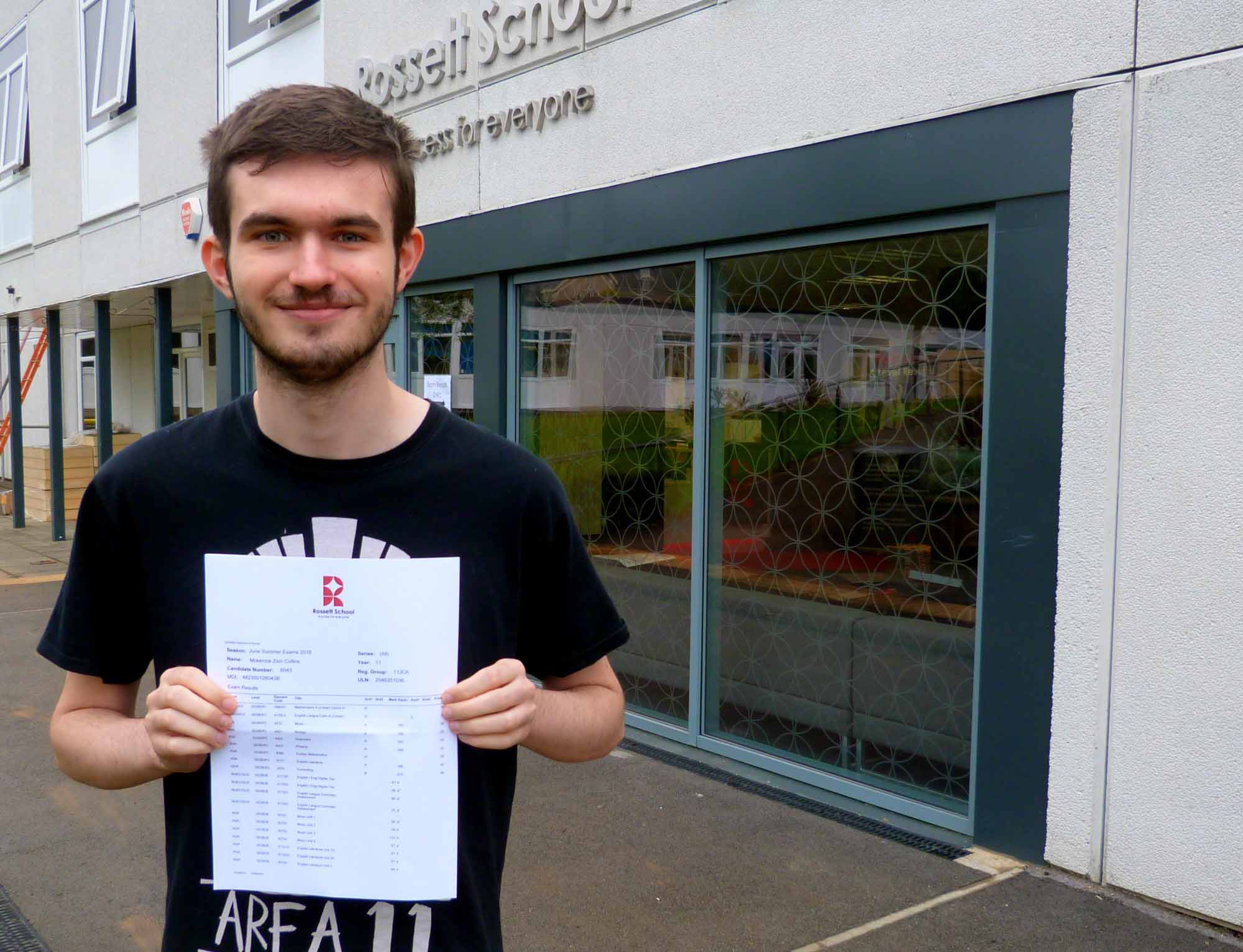 Mckenzie Collins is on track for his planned career in artificial intelligence after earning three A*s, seven As and two Bs in his GCSEs