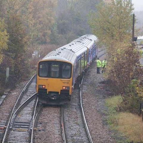 Train derailment in Knaresborough
