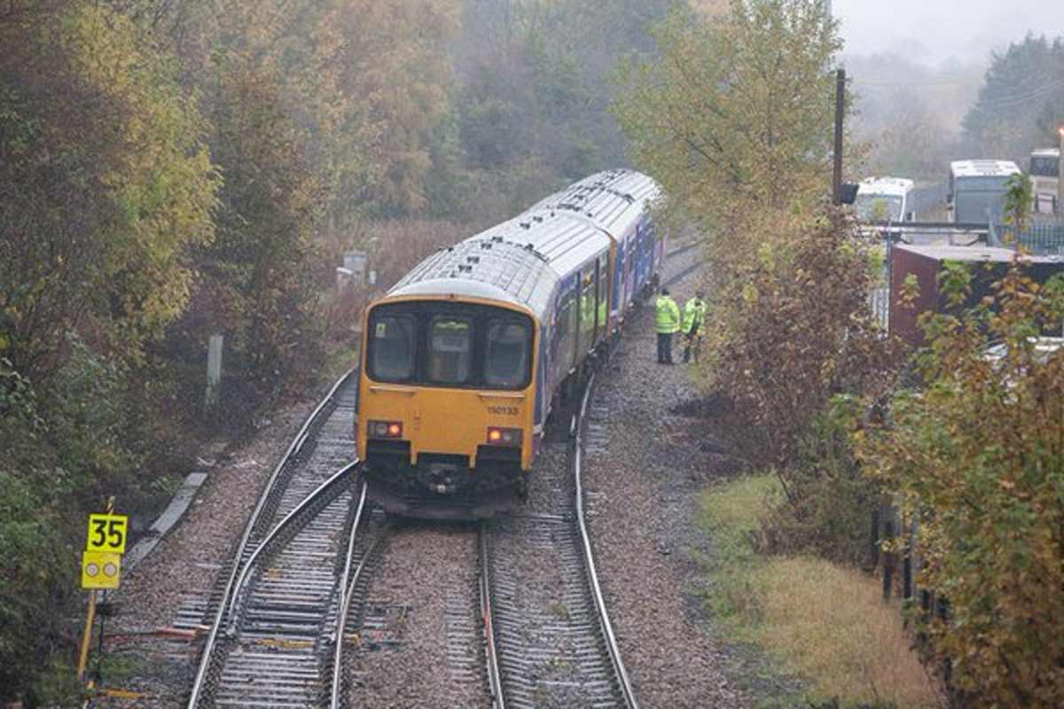 Train derailment in Knaresborough